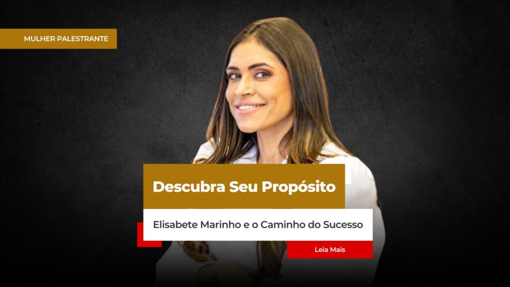 Elisabete Marinho é uma mulher de negócios bem-sucedida e uma fonte de inspiração para outras mulheres. Ela compartilha sua jornada de crescimento pessoal e profissional, enfatizando a importância do autocuidado e da descoberta da missão pessoal. Como corretora de seguros, Elisabete destaca a importância do seguro na vida das mulheres e as ajuda a proteger seus ativos e famílias. Ela também é uma defensora do Movimento Mulher Palestrante, que capacita mulheres a compartilharem suas histórias e conhecimentos.