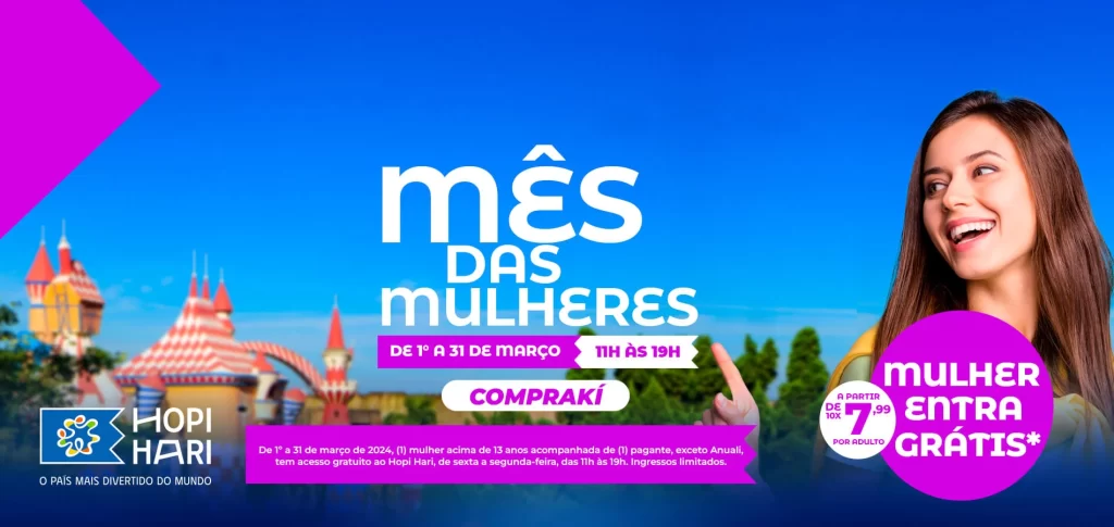 Entrada Gratuita no Dia da Mulher